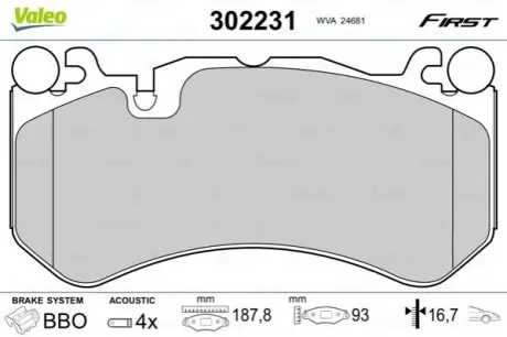 Автозапчасть Valeo 302231
