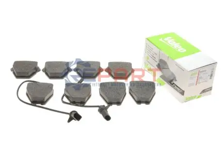 Колодки гальмівні (передні) Audi A4 97-01/A6 97-05/VW Passat B5 00-05/Phaeton 02-08 (+датчики) Valeo 302333