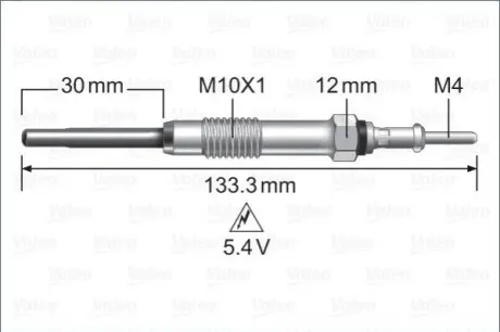 Свічки розжарення Valeo 345243
