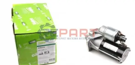 Стартер (12В, 1,2кВт, новий із заставою) DACIA DOKKER, DUSTER, LODGY, LOGAN, LOGAN EXPRESS, LOGAN II, LOGAN MCV, LOGAN MCV II, SANDERO, SANDERO II RENAULT CAPTUR I, CLIO II, CLIO III 1.2-1.6 09.99 Valeo 438224 Купити в Україні