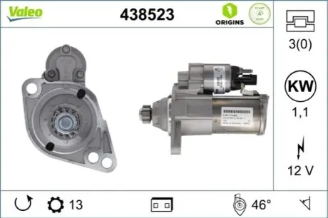 Стартер Valeo 438523