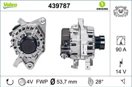 Генератор Valeo 439787 Купити в Україні