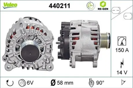 Генератор Valeo 440211