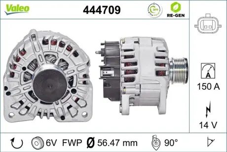 Генератор Valeo 444709