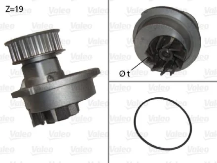 VALEO DAEWOO помпа води Lanos 1.3,1.5 SOHC Valeo 506647