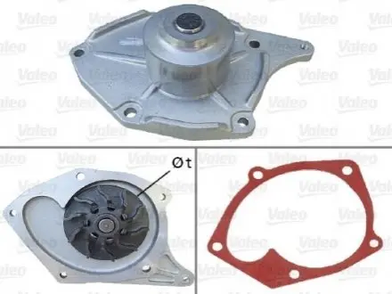 Помпа води Renault Kangoo/Megane/Nissan Qashqai/Note 1.5dCi 05-(B/B)(10лоп)(металева крильчатка) Valeo 506674