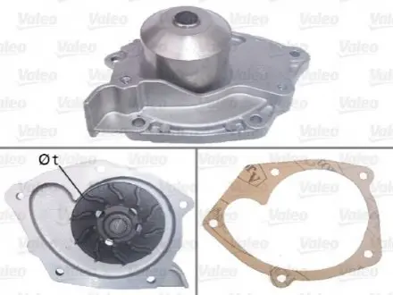 Помпа води Renault Trafic/Megane/Laguna/Opel Vivaro/Movano 1.9dCi/2.0 00- Valeo 506698 Купити в Україні