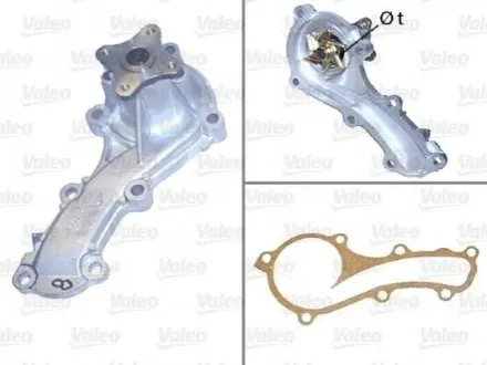 Помпа води Nissan Almera 1.5/1.6/1.8 00-/Primera 1.6/1.8 99-08 (R/B) (6 лоп) Valeo 506705 Купити в Україні
