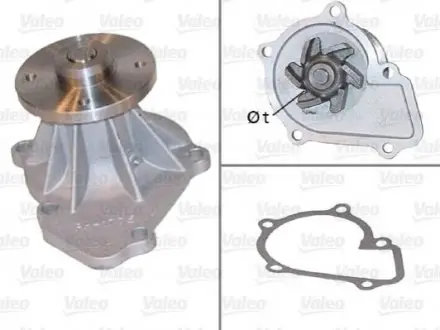 Насос охолоджуючої рідини FORD MAVERICK NISSAN PICK UP, TERRANO II, VANETTE 2.4/2.7D 10.86-09.07 Valeo 506836