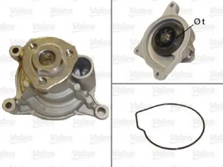 (заміна на WPS3249) Помпа води Audi A1/A3/Seat Toledo/Skoda Octavia/SuperB/Rapid/VW Golf V/VI/Passat 1.4TSI 07 Valeo 506950 Купити в Україні