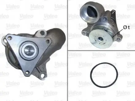 Помпа води Hyundai Accent/Getz/i30/Matrix/Kia Cerato/Rio II/Cee'd 1.5-1.6 CRDi 04-08 Valeo 506976