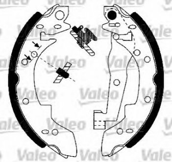 Комплект гальмівних колодок Valeo 553660 (фото 1)