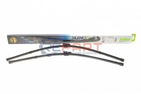 Щітка склоочисника безкаркасна передн із спойлером (2шт) VF480 Silencio Xtrm 750/650мм DS DS 4 CITROEN C4 II, DS4 FORD GALAXY II, S-MAX PEUGEOT 308, 308 I, 308 I/KOMBI, 408, EXPERT 05.06 Valeo 574680 Купити в Україні