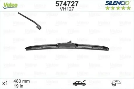 Щетки стеклоочистителя, гибридные Valeo 574727