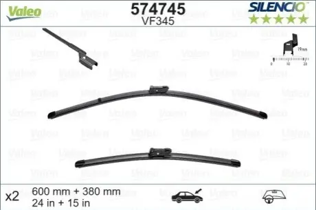 Щетки стеклоочистителя Valeo 574745