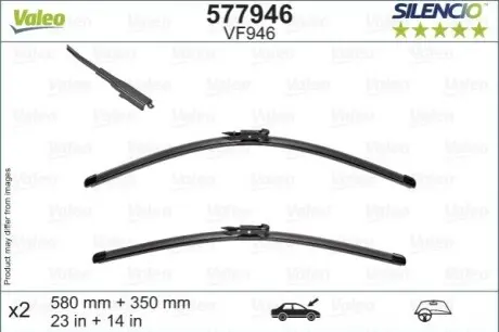 Щітки склоочисника (600/340mm) Nissan Juke 10 Valeo 577946 Купити в Україні