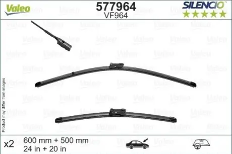 Щітки склоочисника (600/500мм) Volvo XC40 17 Valeo 577964