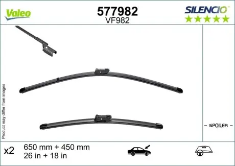 Щетки стеклоочистителя Valeo 577982 Купить в Украине