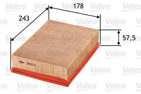 Фильтр воздушный Valeo 585074