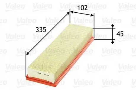 Фільтр повітряний Citroen Berlingo/Peugeot Partner 1.1/1.4i 96-11 Valeo 585078 Купити в Україні