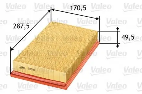Фильтр воздушный Valeo 585117