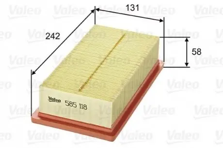 Фільтр повітряний Valeo 585118