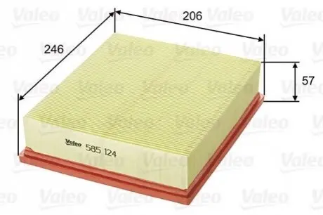 Фільтр повітряний Valeo 585124