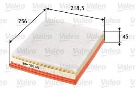Фільтр повітряний Ford Ka 1.3i 02-08/1.6i 00-08 Valeo 585176