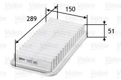 Фільтр повітряний Valeo 585185