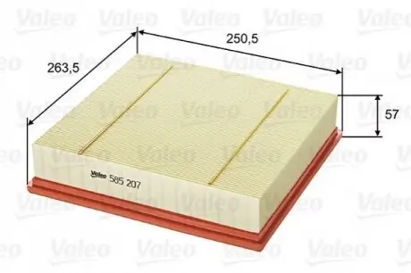 Повітряний фільтр Valeo 585207