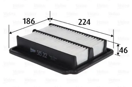 Повітряний фільтр Valeo 585212