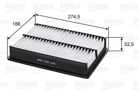 Фільтр повітряний Valeo 585236