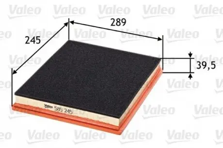 Фильтр воздушный Valeo 585245