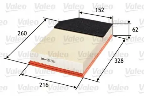 Повітряний фільтр Valeo 585320