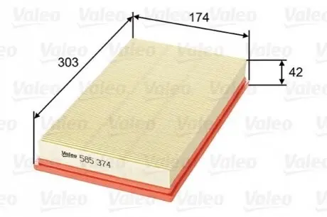Фильтр воздушный Valeo 585374