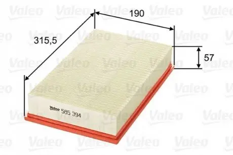 Повітряний фільтр Valeo 585394
