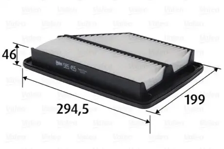 Фільтр повітря panelowy + CRV FRV Valeo 585455