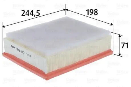 Фильтр воздуха panelowy + DEFENDER Valeo 585472