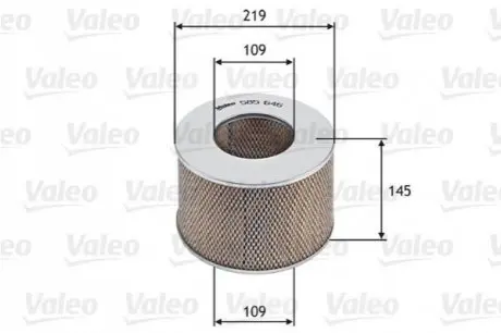Фільтр повітряний Toyota Land Cruiser 3.0/4.2 D 95-03 (бочка) Valeo 585646