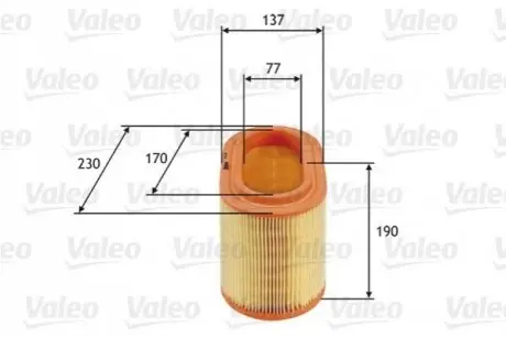 Фильтр воздушный Valeo 585690