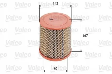 Фільтр повітряний Chrysler Neon 1.6/2.0 16V 99-06 Valeo 585726 Купити в Україні