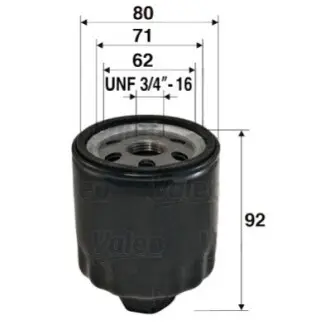 Фільтр масляний VW Caddy II 1.4/1.6i / Golf IV/V/Seat Valeo 586009