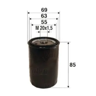 Фільтр масляний Hyundai Accent/Gets 1.1-1.6 02- замінено на F 026 407 357 Valeo 586013