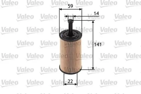 Фільтр масляний Citroen Berlingo/Peugeot Partner 1.4/1.6 Valeo 586509