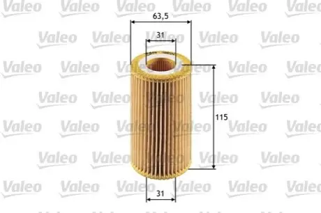 Фільтр масляний BMW 3 (E46)/ 5 (E39) 00-05 Valeo 586524 Купити в Україні