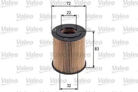 Фільтр масляний MINI Cooper 01-08 Valeo 586542 Купити в Україні