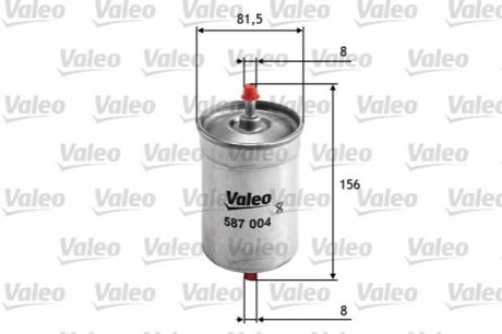 Фільтр палива Valeo 587004 (фото 1)