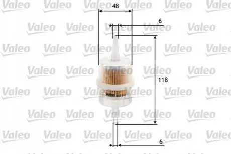 Фильтр топлива Valeo 587011 Купить в Украине