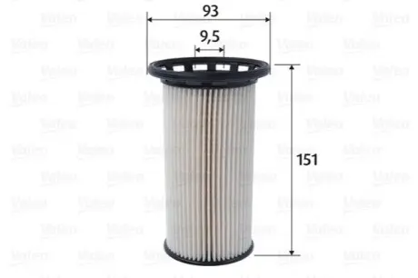 Фільтр паливний Audi A3/Q2/TT/Skoda Octavia/SuperB/VW Caddy/Golf/Passat/Polo/Tiguan 1.6/2.0TDI 09 Valeo 587095 Купити в Україні