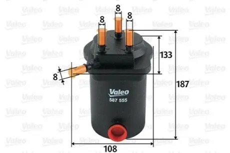 Паливний фільтр Valeo 587555